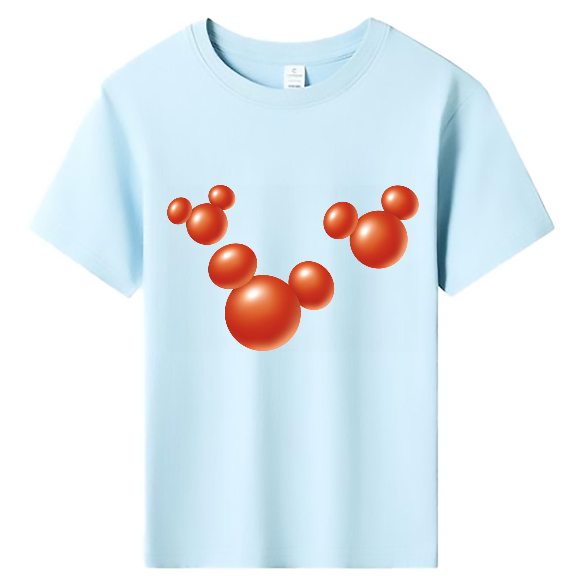 （画像用） ミッキーマウス Mickey Mouse 綿100％キッズTシャツ（フロントプリント）